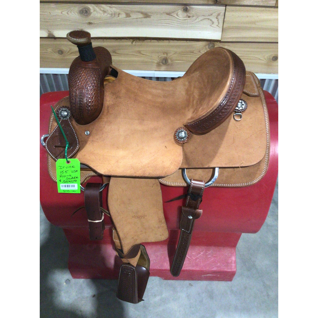 Irvine's 15.5" USA  Roping Saddle