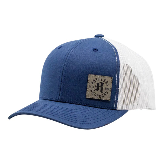 Ruthless Rednecks Icon Patch Curved Brim Hat - Navy/White