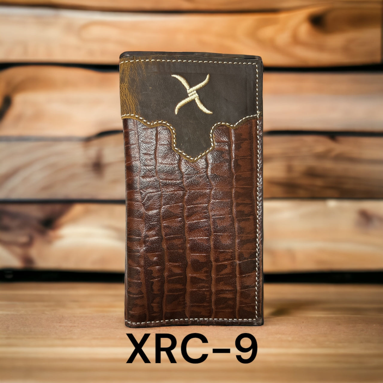 Twisted X Alligator Embossed Rodeo Wallet - White X