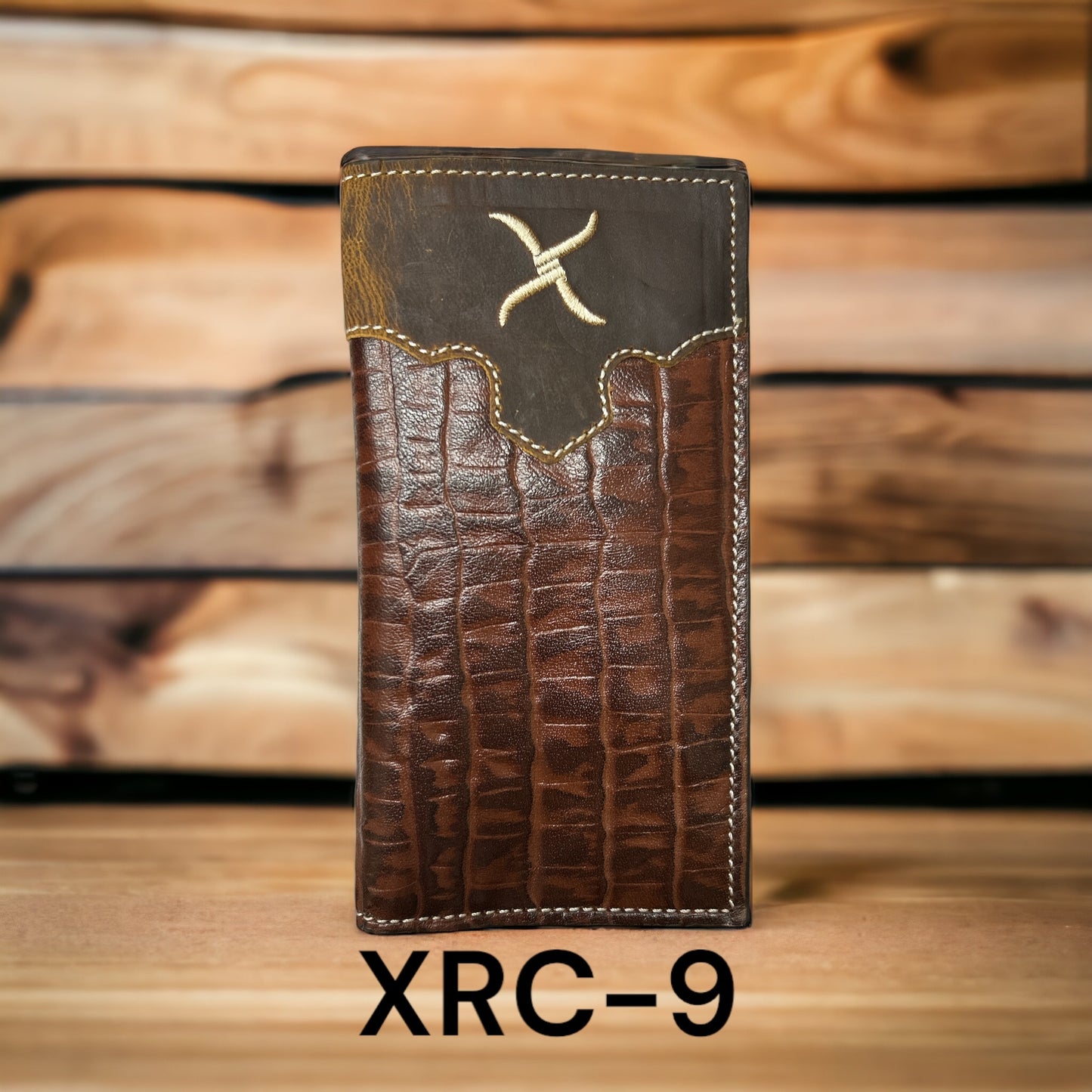 Twisted X Alligator Embossed Rodeo Wallet - White X