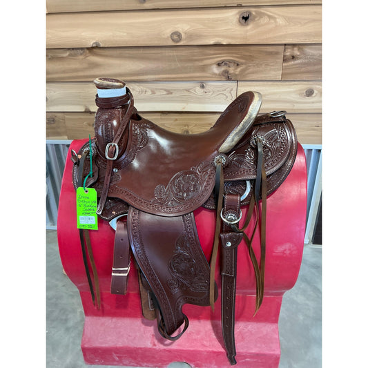 Irvine Custom USA 16"  Buckaroo Saddle - Irvine Tack & Western Wear