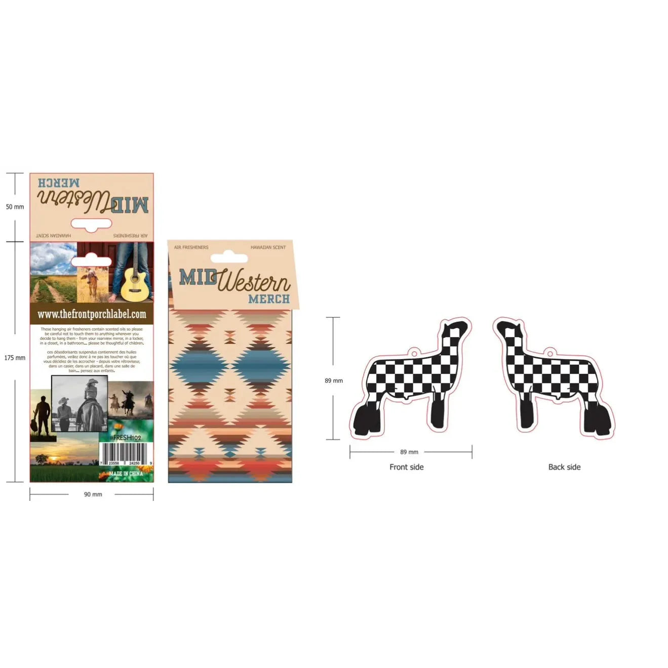 Front Porch Western Air Fresheners - Assorted Styles