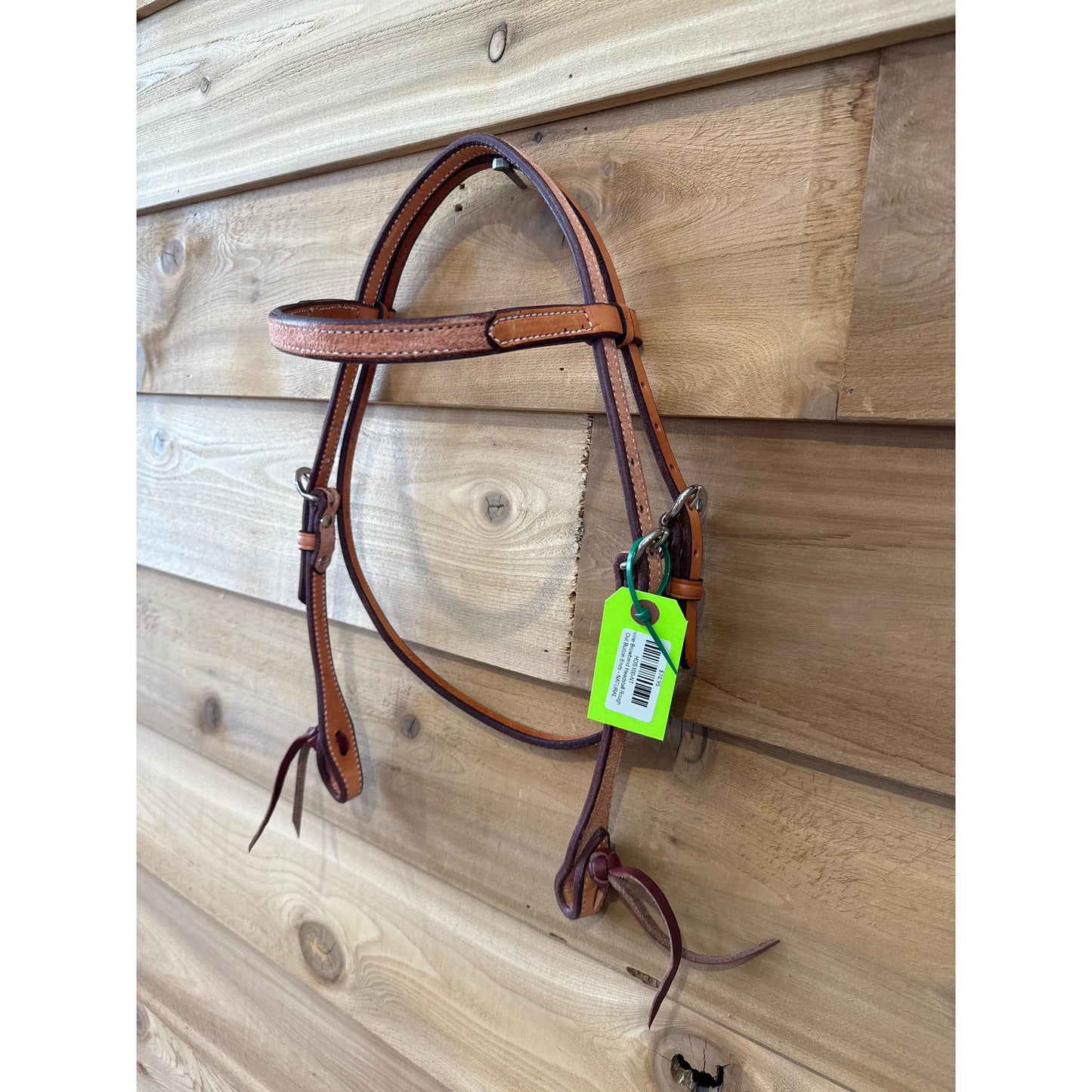 Irvine Browband Headstall Rough Out Button Ends