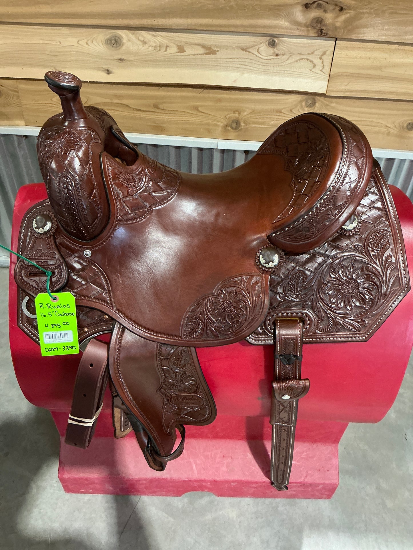 R. Ruelas 16.5" Cowhorse Saddle