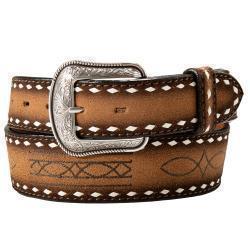 3D Men's Bootstitch Body Belt - Brown