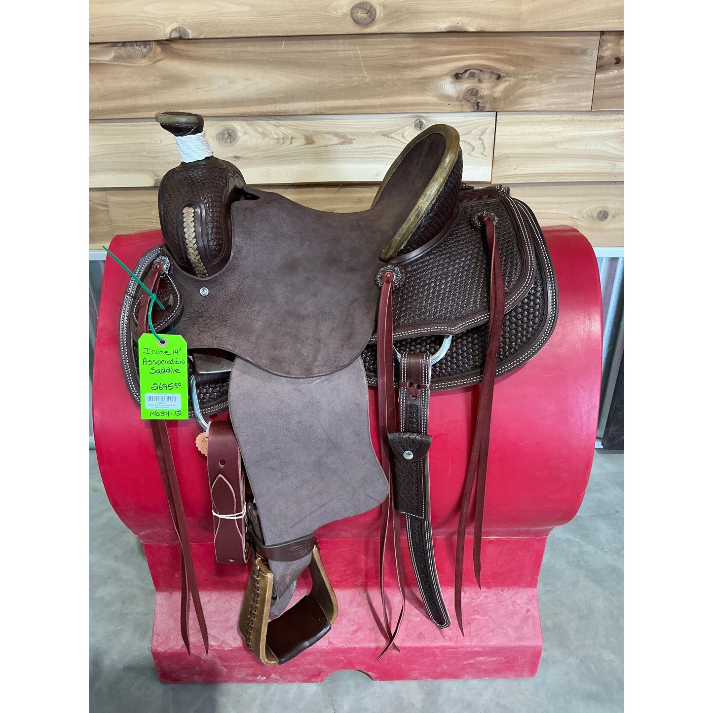 Irvine 14" Association Saddle-Chocolate