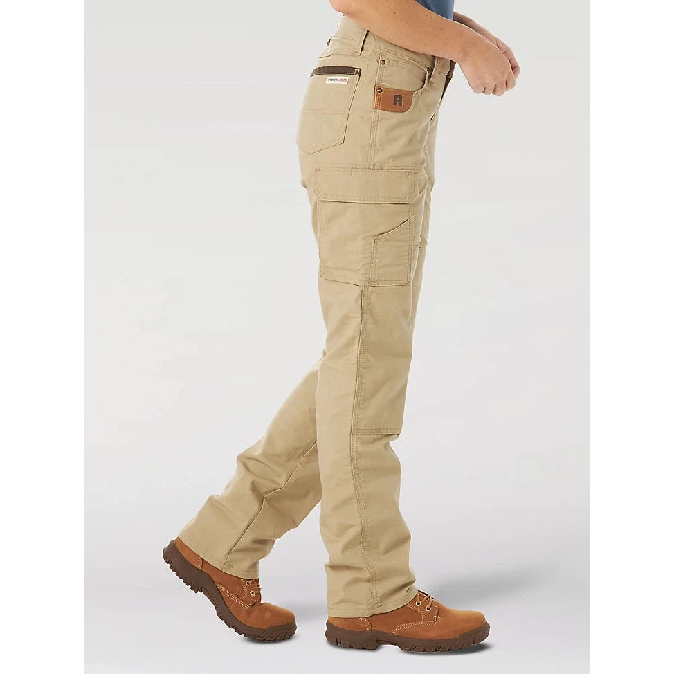 Wrangler Women's Riggs Workwear Ripstop Ranger Cargo Pants - Golden Khaki