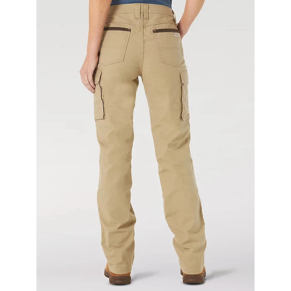 Wrangler Women's Riggs Workwear Ripstop Ranger Cargo Pants - Golden Khaki