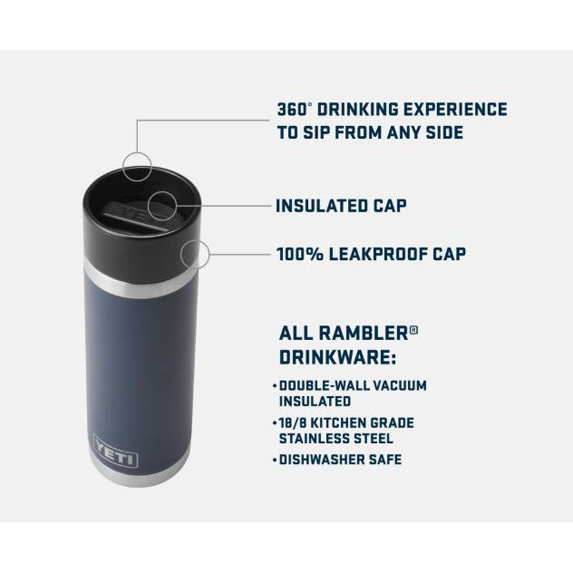 Yeti Rambler 532ml Hotshot Bottle w/Hotshot Cap - Tropical Pink