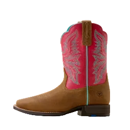 Ariat Youth Westwood Wide Square Toe Western Boot- Wicker