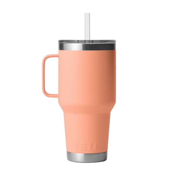 Yeti Rambler 1L Straw Mug - Lowcountry Peach