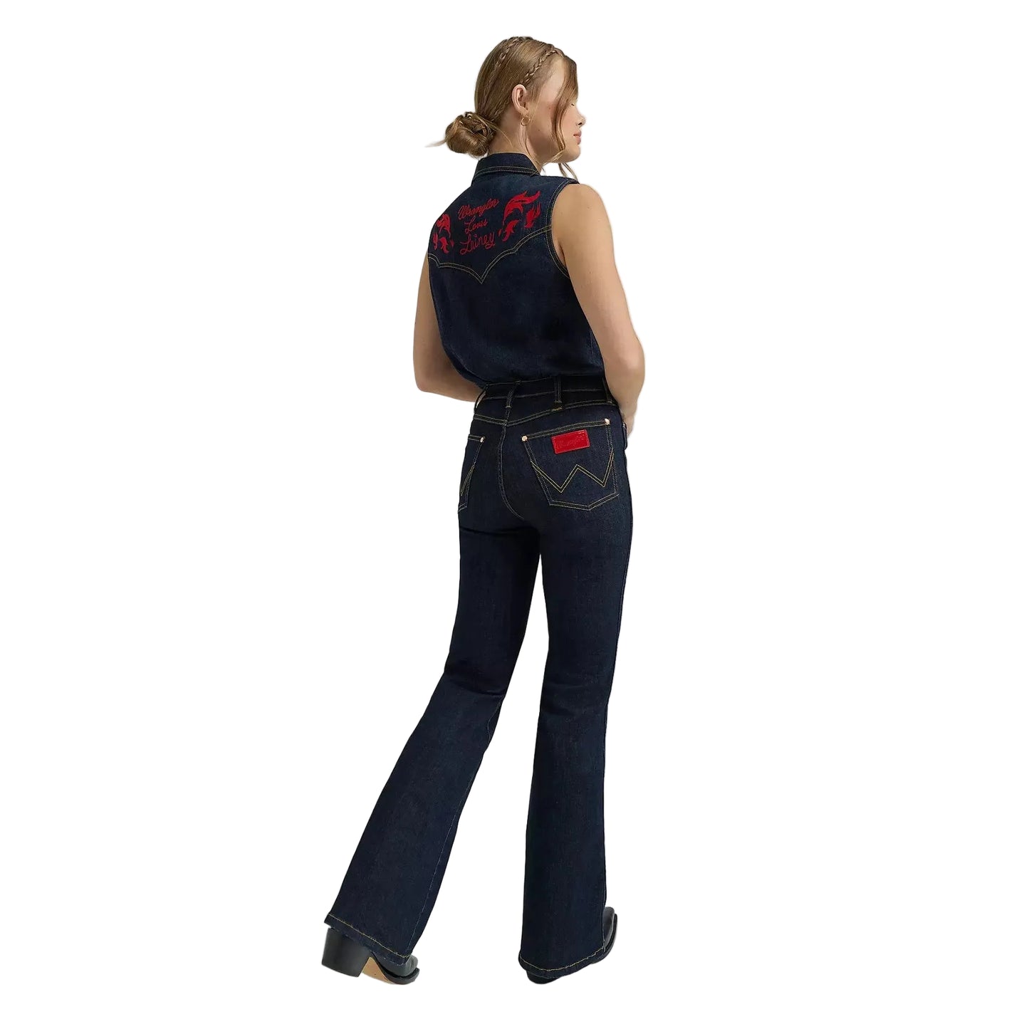 Wrangler Women's Lainey Wilson Slim Flare Jeans - Dark Rinse