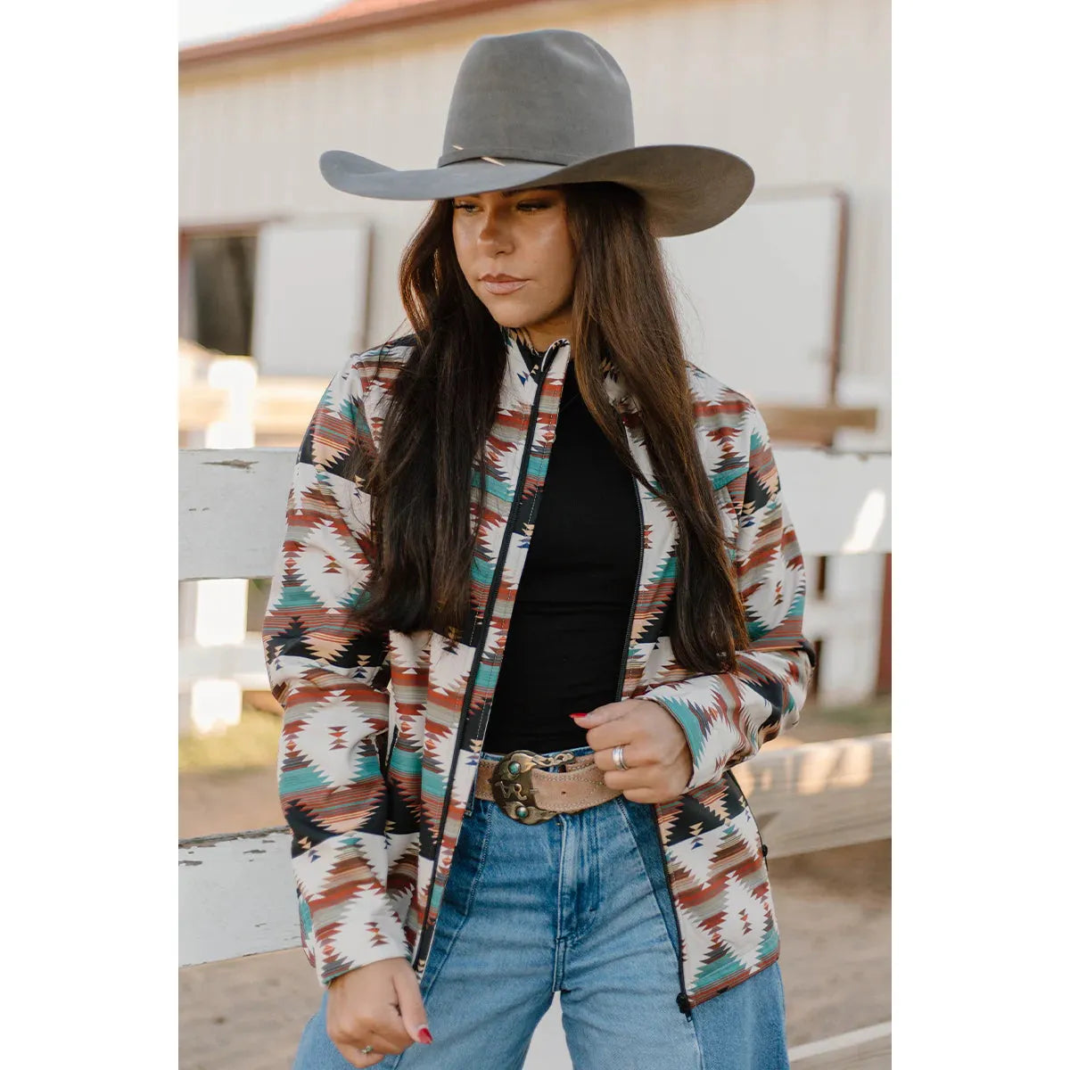 Sterling Kreek Women's Southern Roots Long Sleeve Jacket-Multi