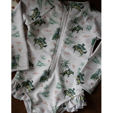 Boots & Bows Costal Cowgirl Baby Swimsuit