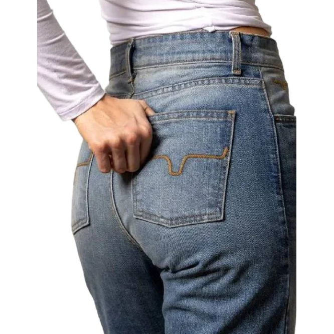 Kimes Womens Mia High Rise Jeans- Mid Wash