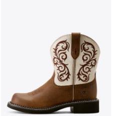 Ariat Women's Fatbaby Heritage Lilah Western Boot- Chocolate Chip