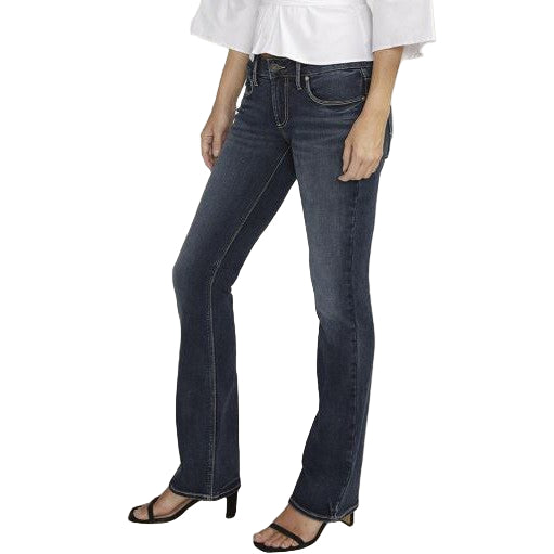 Silver Women's Britt Low Rise Slim Bootcut Jeans - Indigo