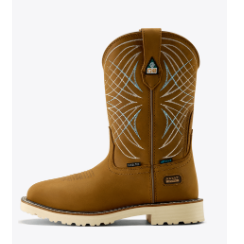 Ariat Women's Activator CSA H20 Wide Square Toe Steel Toe Work Boot- Dusted Brown