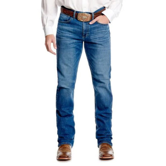 Wrangler Men's Beckner HO24 20X Slim Boot Cut Jeans - Medium Wash