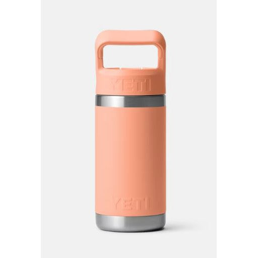 Yeti Rambler Jr 355ml Kids Water Bottle w/Coloured Straw Cap - Lowcountry Peach