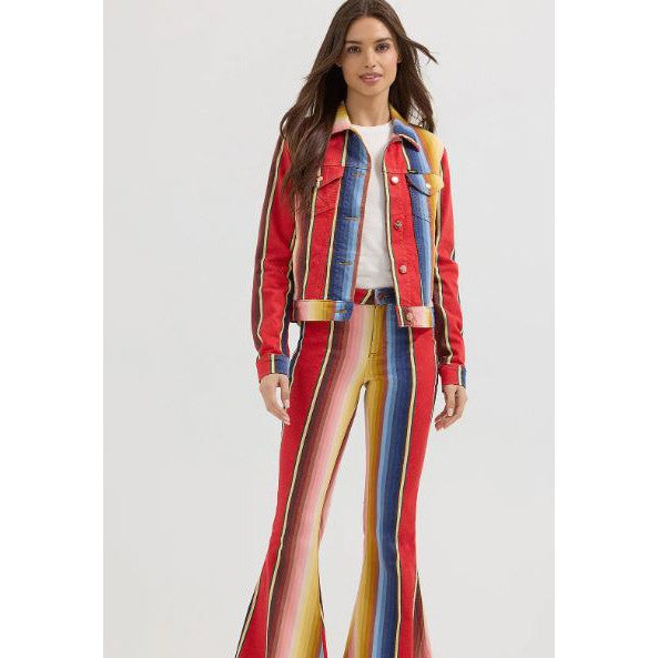 Wrangler Girl's Lainey Wilson Long Sleeve Ben Stripe Jacket