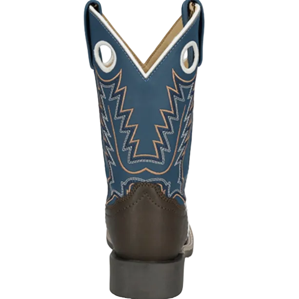 Smoky Mountain Boots Boy's El Paso Cowboy Boots-Brown/Blue - Irvine Tack & Western Wear