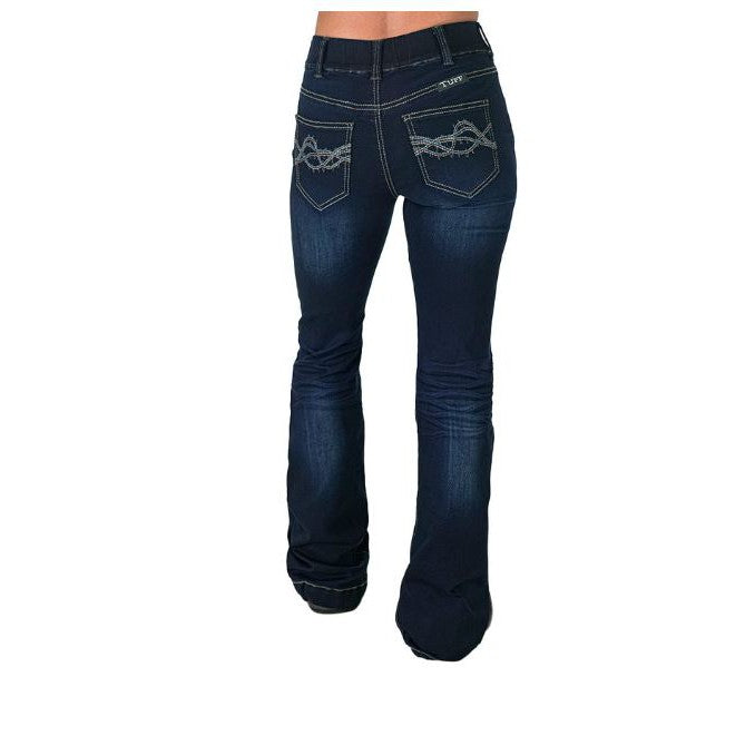 Women's Pull on Dark DFMI Trouser- Dark Wash