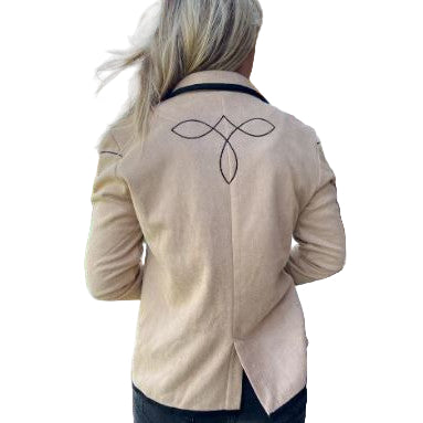 Rowdy Crowd Women's Long Sleeve Bandit Blazer- Cream