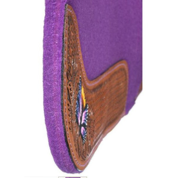 Tough 1 Butterfly Saddle Pad 28 x 28 - Purple