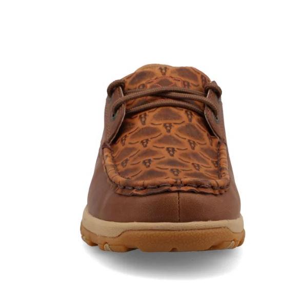 Twisted X Women's Cellstretch  Boat Shoe Driving  Moc- Multi/Brown