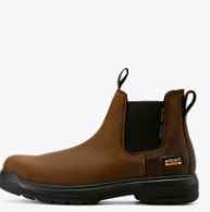 Ariat Men's Turbo Chelsea CSA Waterproof Carbon Toe Work Boot- Rich Brown