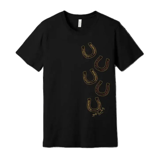 Rodeo Hippie Short Sleeve Get Lucky Tee Shirt - Black