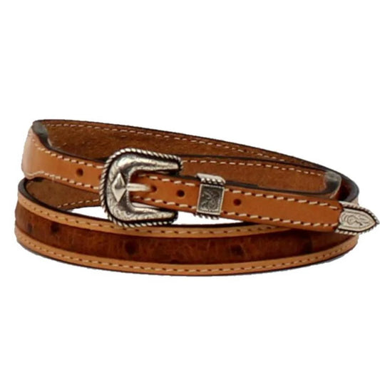 3D Ostrich Hat Band- Brown