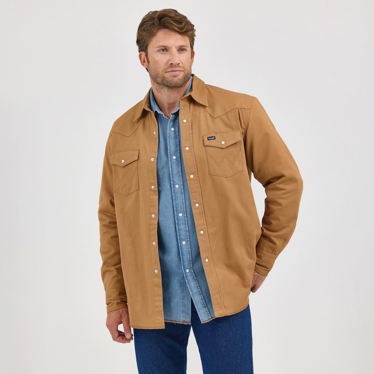Wrangler Men's Wrangler Flannel Lined Classic Fit Workshirt - Rawhide