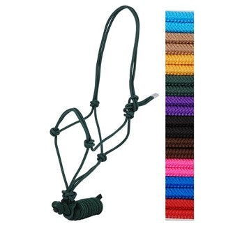 AHE Draft Size 5/16 Rope Halter W/ Lead