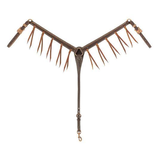 Weaver Western Outlaw Tasseled Leather Breast Collar - Irvine Tack & Western Wear