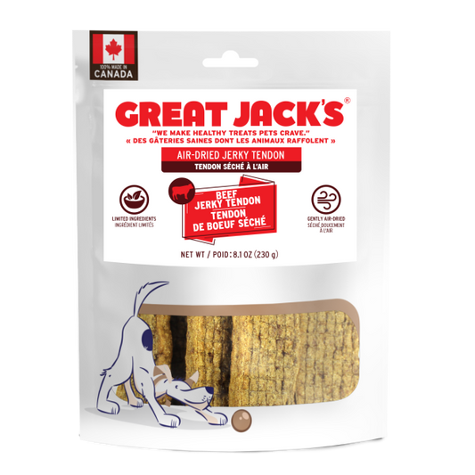Great Jacks Dog Treat Beef Jerky Tendon-230g