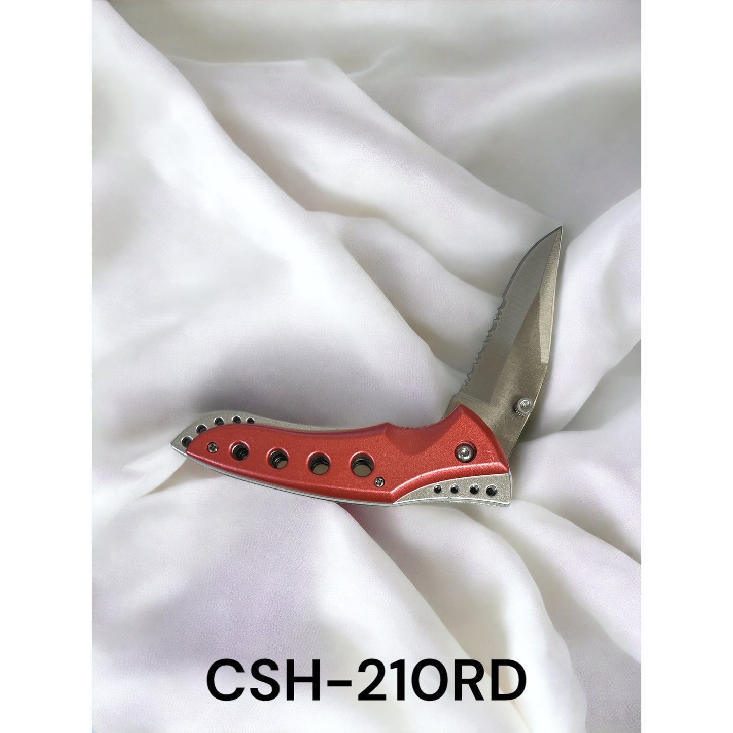 Knives Folder 4.5" Closed Clip Red Body