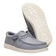 Hey Dude Men's Wally Stretch Canvas Shoes- Grey Bone
