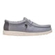 Hey Dude Men's Wally Stretch Canvas Shoes- Grey Bone