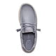 Hey Dude Men's Wally Stretch Canvas Shoes- Grey Bone