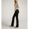 Silver Suki Women's Midrise Bootcut Jeans- Black Denim