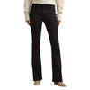 Silver Suki Women's Midrise Bootcut Jeans- Black Denim