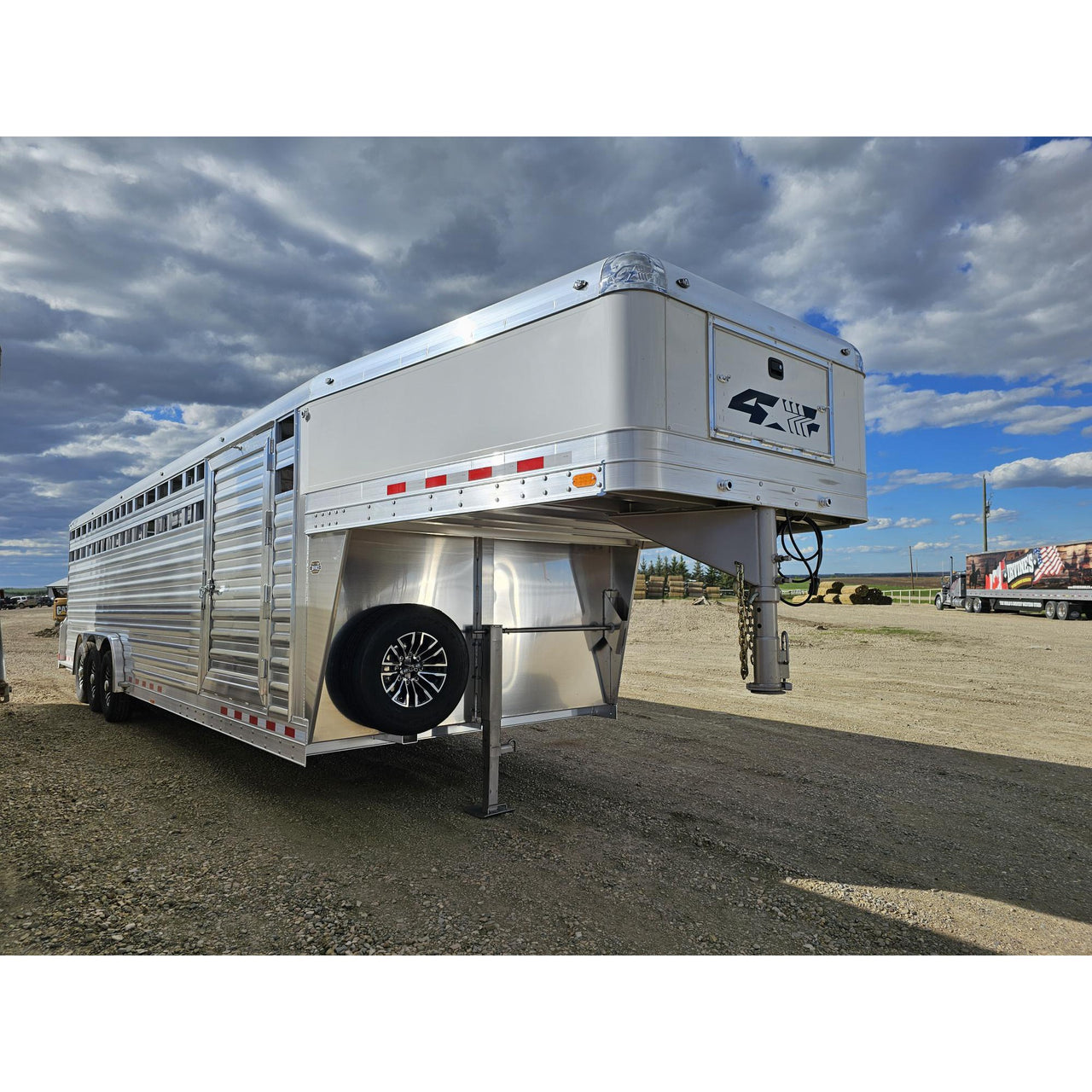 Lightly Used 2025 4-Star 30' Stock Trailer