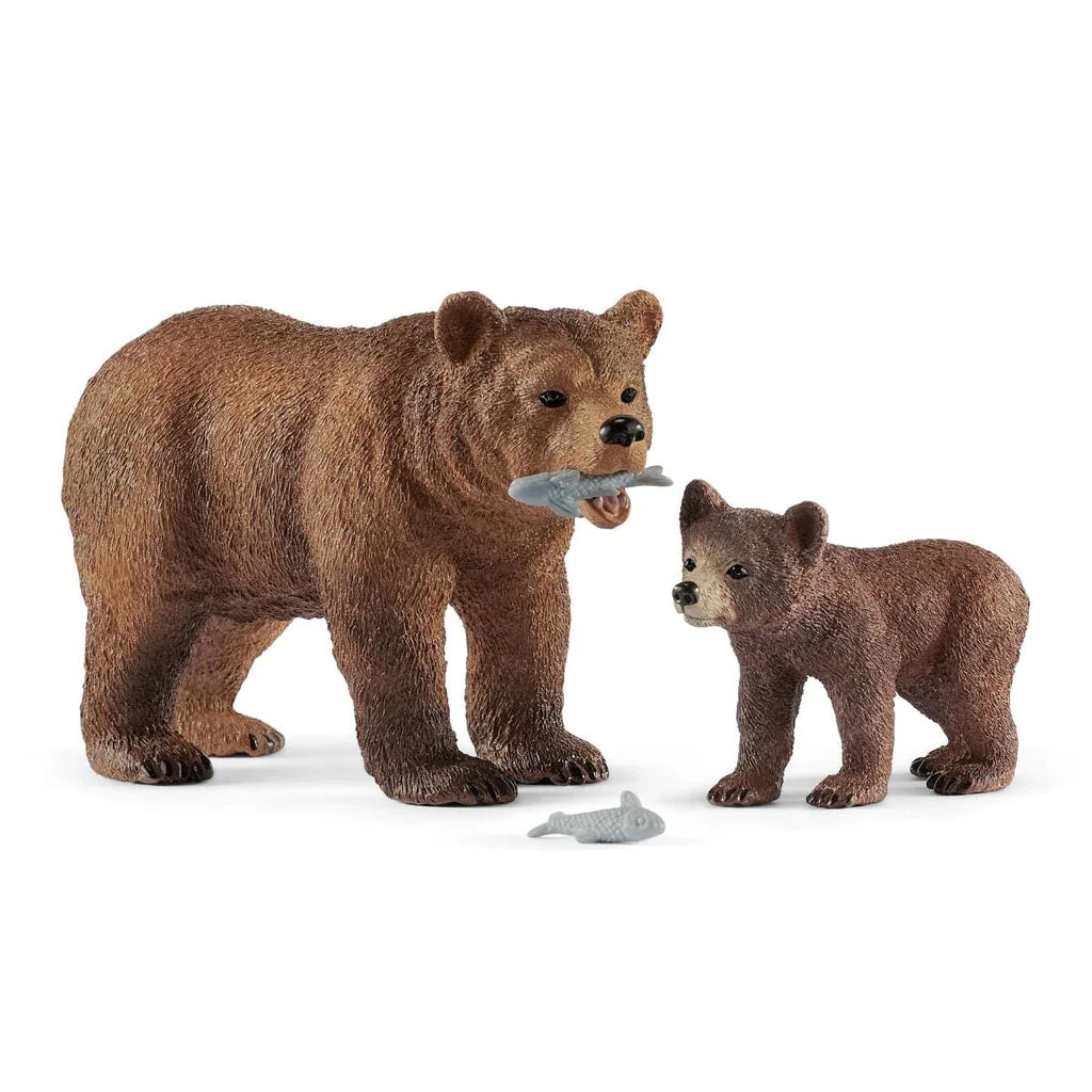 Schleich Grizzly Bear Mother w/Cub