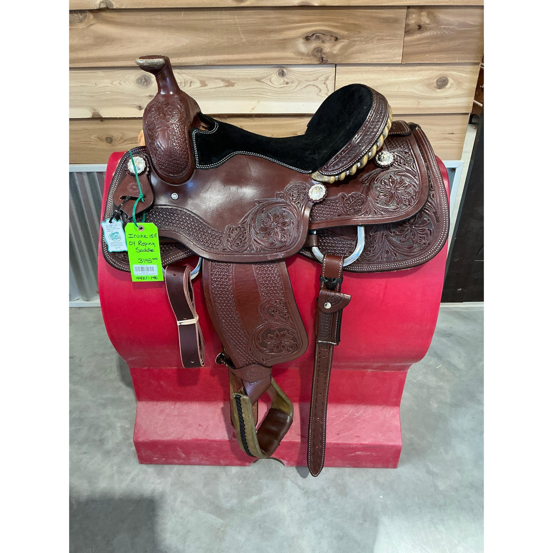 Irvine 15.5" OY Roping Saddle - Irvine Tack &amp; Western Wear
