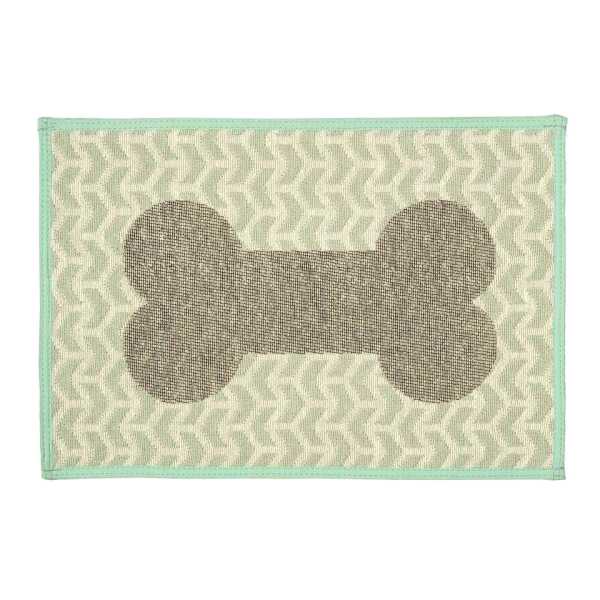 Bella Fashion Feeding Mat - Geo Bones Aqua