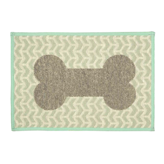 Bella Fashion Feeding Mat-Geo Bones Aqua