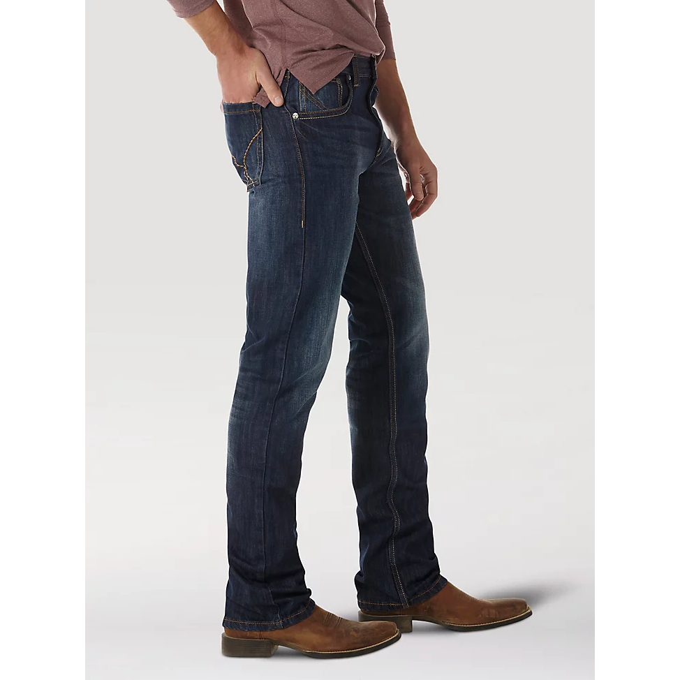 Wrangler Men's 20X No.42 Vintage Bootcut Jeans - River Denim