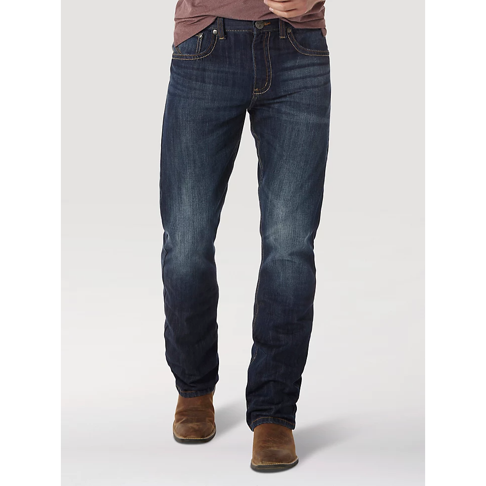 Wrangler Men's 20X No.42 Vintage Bootcut Jeans - River Denim